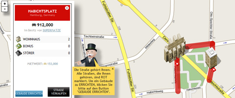 Monopoly City Streets: Spielfeld