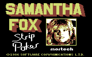 Samantha Fox Strip Poker (C64)